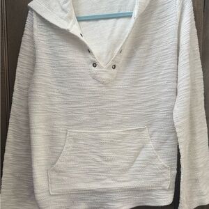 Women's White Roxy beach Hoodie